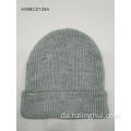 Varm vinterstrik manchet beanie overfladehulbehandling